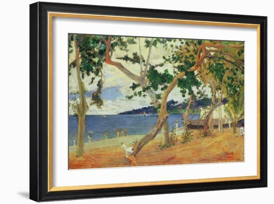 By the Seashore, Martinique, 1887-Paul Gauguin-Framed Giclee Print