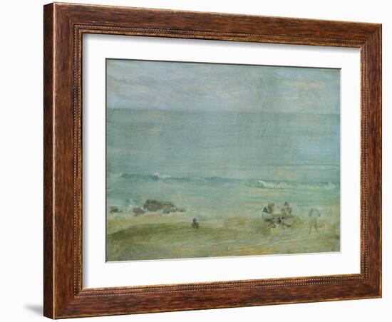 By the Shore, St. Ives-James Abbott McNeill Whistler-Framed Giclee Print