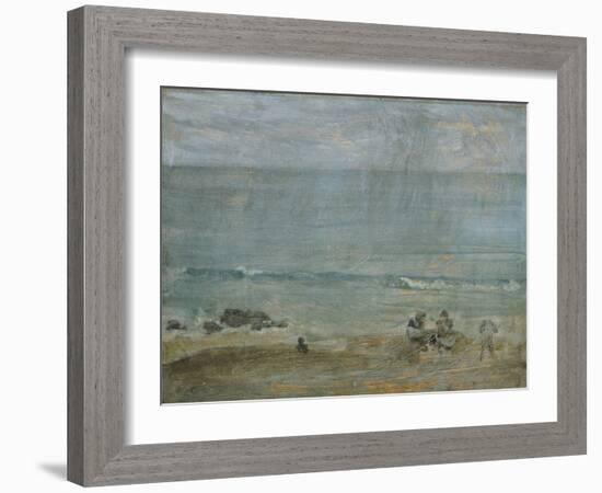 By the Shore, St. Ives.-James Abbott McNeill Whistler-Framed Giclee Print