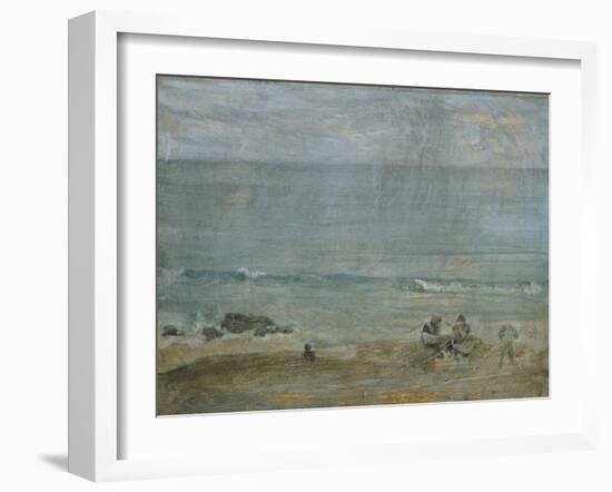 By the Shore, St. Ives.-James Abbott McNeill Whistler-Framed Giclee Print