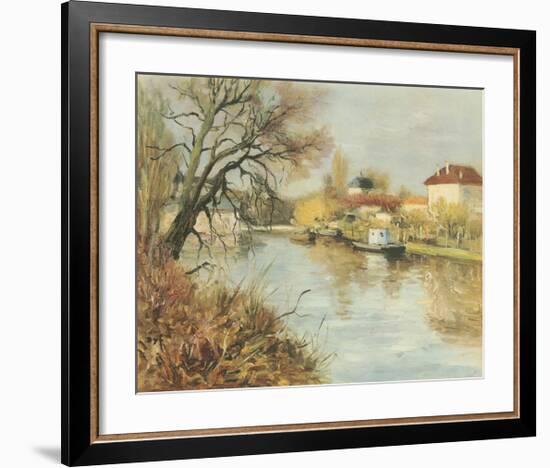 By The Towpath-Marcel Dyf-Framed Premium Giclee Print