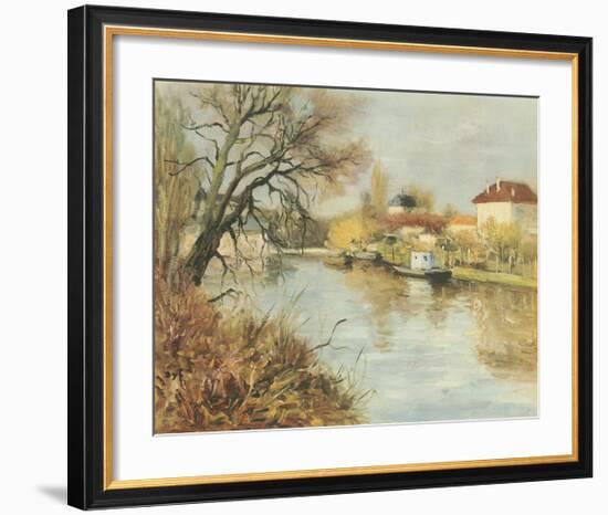 By The Towpath-Marcel Dyf-Framed Premium Giclee Print