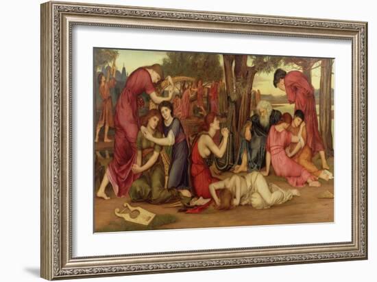 By the Waters of Babylon, 1882-83-Evelyn De Morgan-Framed Giclee Print