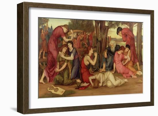 By the Waters of Babylon, 1882-83-Evelyn De Morgan-Framed Giclee Print