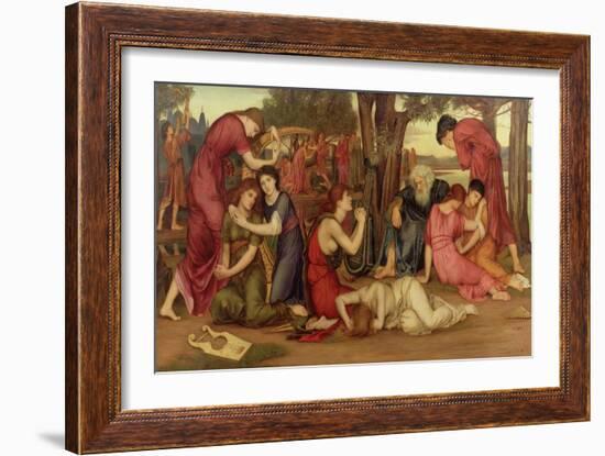 By the Waters of Babylon, 1882-83-Evelyn De Morgan-Framed Giclee Print