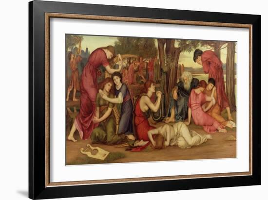 By the Waters of Babylon, 1882-83-Evelyn De Morgan-Framed Giclee Print