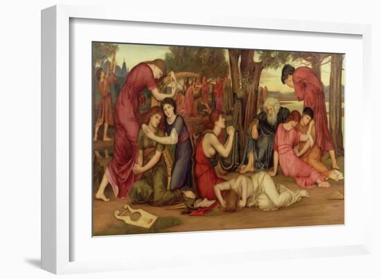 By the Waters of Babylon, 1882-83-Evelyn De Morgan-Framed Giclee Print