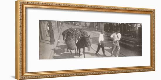 'By tram and mule', 1914-Unknown-Framed Photographic Print