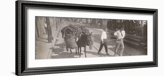 'By tram and mule', 1914-Unknown-Framed Photographic Print