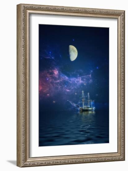 By Way of the Moon and Stars-John Rivera-Framed Photographic Print