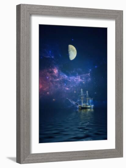 By Way of the Moon and Stars-John Rivera-Framed Photographic Print