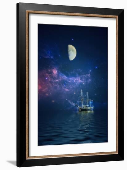 By Way of the Moon and Stars-John Rivera-Framed Photographic Print