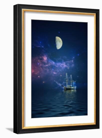 By Way of the Moon and Stars-John Rivera-Framed Photographic Print