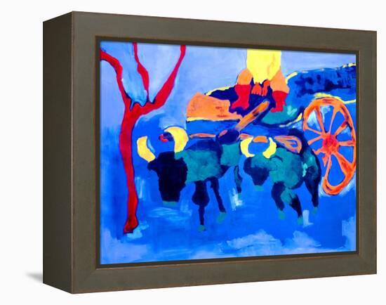 Bydlo, 1987 (Oil on Linen)-Cristina Rodriguez-Framed Premier Image Canvas