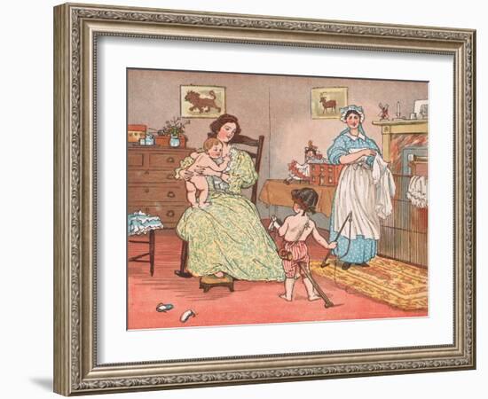 Bye Baby Bunting-Randolph Caldecott-Framed Giclee Print