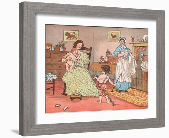 Bye Baby Bunting-Randolph Caldecott-Framed Giclee Print