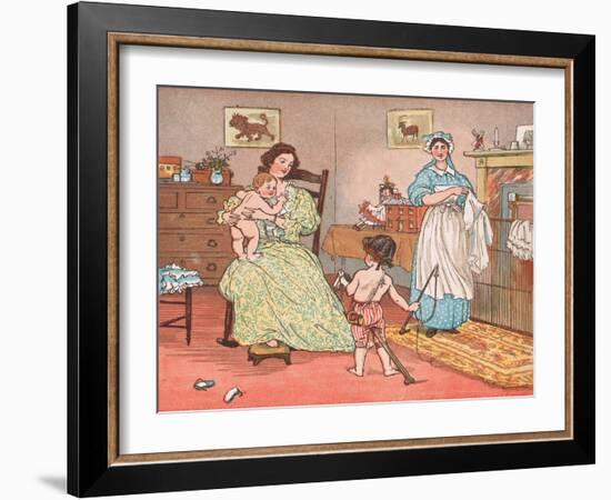 Bye Baby Bunting-Randolph Caldecott-Framed Giclee Print