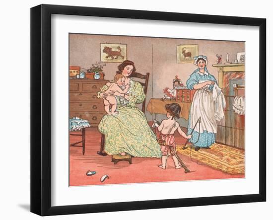 Bye Baby Bunting-Randolph Caldecott-Framed Giclee Print