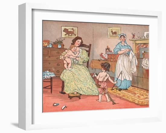 Bye Baby Bunting-Randolph Caldecott-Framed Giclee Print