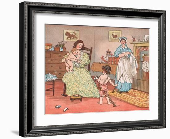 Bye Baby Bunting-Randolph Caldecott-Framed Giclee Print