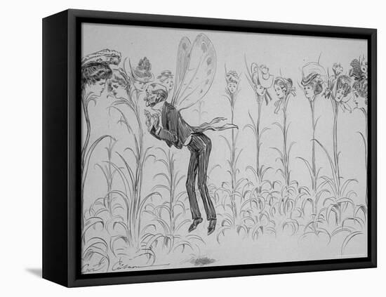 Bygone Summers a Frieze For an Old Gentleman's Room-Charles Dana Gibson-Framed Premier Image Canvas