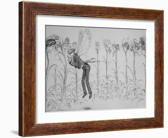 Bygone Summers a Frieze For an Old Gentleman's Room-Charles Dana Gibson-Framed Photographic Print