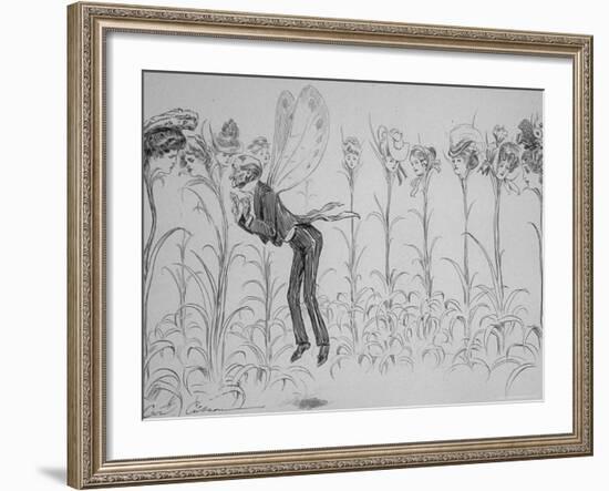 Bygone Summers a Frieze For an Old Gentleman's Room-Charles Dana Gibson-Framed Photographic Print
