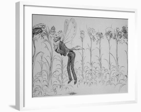 Bygone Summers a Frieze For an Old Gentleman's Room-Charles Dana Gibson-Framed Photographic Print