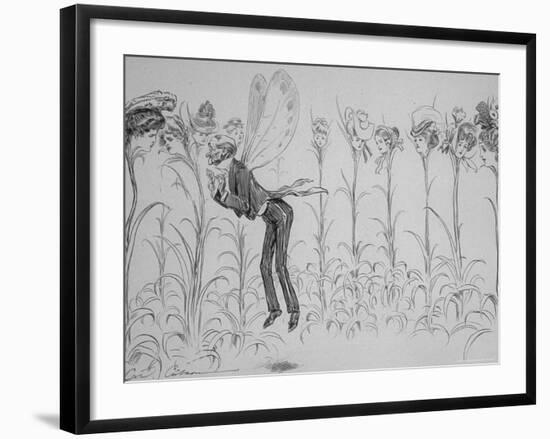 Bygone Summers a Frieze For an Old Gentleman's Room-Charles Dana Gibson-Framed Photographic Print