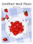 Strawberry with Cream - Denmark-ByKammille-Giclee Print