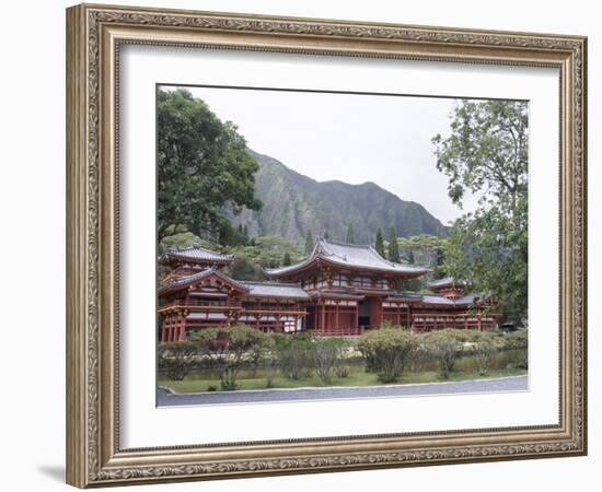 Byodo-In Temple, Buddhist Shrine on Windward Coast, Oahu, Hawaiian Islands-Alison Wright-Framed Photographic Print