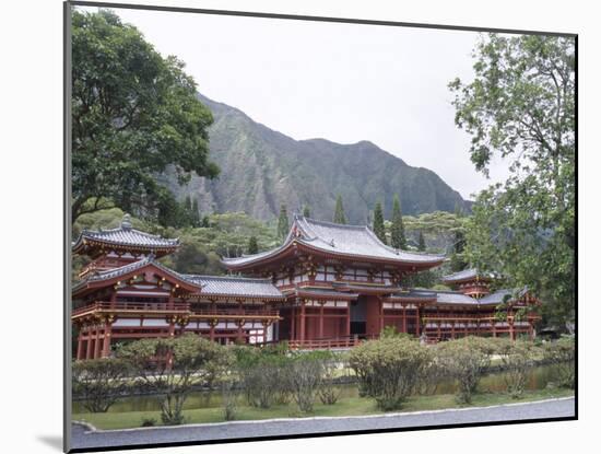 Byodo-In Temple, Buddhist Shrine on Windward Coast, Oahu, Hawaiian Islands-Alison Wright-Mounted Photographic Print