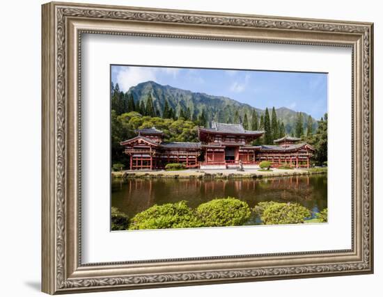 Byodo-In Temple, Valley of the Temples, Kaneohe, Oahu, Hawaii, United States of America, Pacific-Michael DeFreitas-Framed Photographic Print