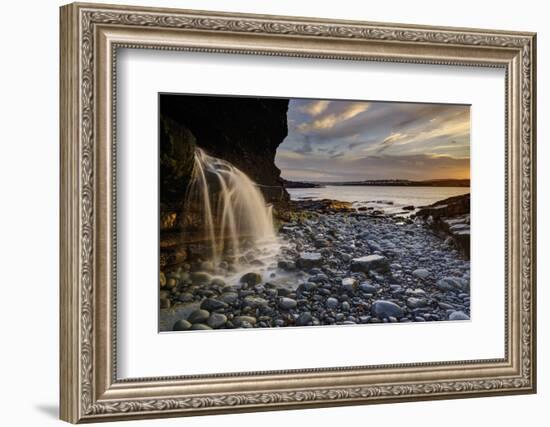 Byrne's Cove, Kilkee, County Clare, Munster, Republic of Ireland, Europe-Carsten Krieger-Framed Photographic Print