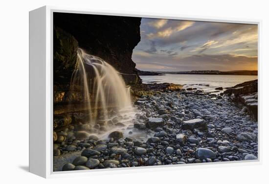 Byrne's Cove, Kilkee, County Clare, Munster, Republic of Ireland, Europe-Carsten Krieger-Framed Premier Image Canvas