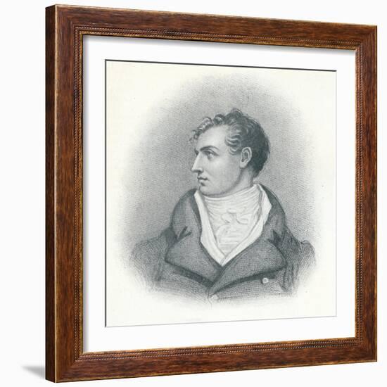 'Byron', c1800, (1911)-Richard Westall-Framed Giclee Print