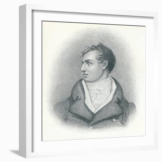 'Byron', c1800, (1911)-Richard Westall-Framed Giclee Print