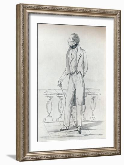 'Byron', c1820s, (1911)-Count d'Orsay-Framed Giclee Print