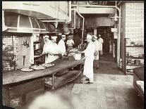 Cooks Working in the Kitchen of the Waldorf Astoria Hotel at 34th Street an-Byron Company-Giclee Print