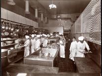 The Kitchen at the Philadelphia Ritz-Carlton Hotel, 1913-Byron Company-Giclee Print