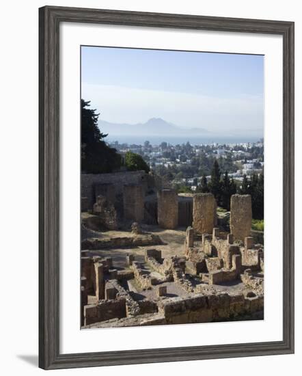 Byrsa Hill, the Original Punic Site at Carthage, UNESCO World Heritage Site, Near Tunis, Tunisia-Ethel Davies-Framed Photographic Print