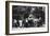 Bystanders Examining an Abandoned Tank on the Rue De Medicis, Liberation of Paris, August 1944-null-Framed Giclee Print