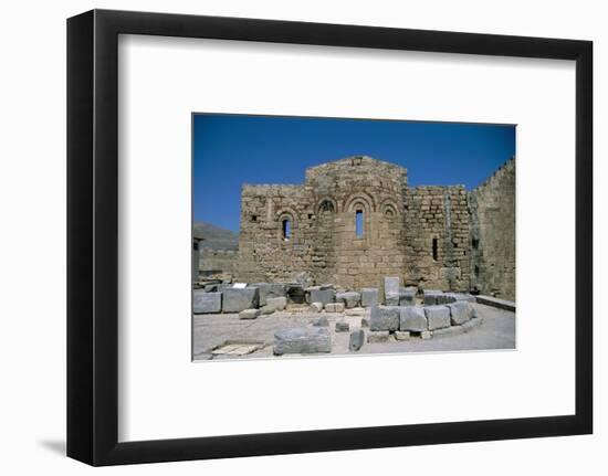 Byzantine Church of St. Paul, Acropolis, Lindos, Rhodes, Greek Islands, Greece-Nelly Boyd-Framed Photographic Print