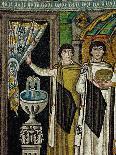 Courtiers by a Fountain (Mosaic)-Byzantine-Giclee Print