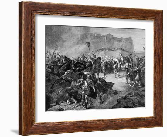 Byzantine General Belisarius Entering Rome after Defeating the Visigoths-null-Framed Photographic Print