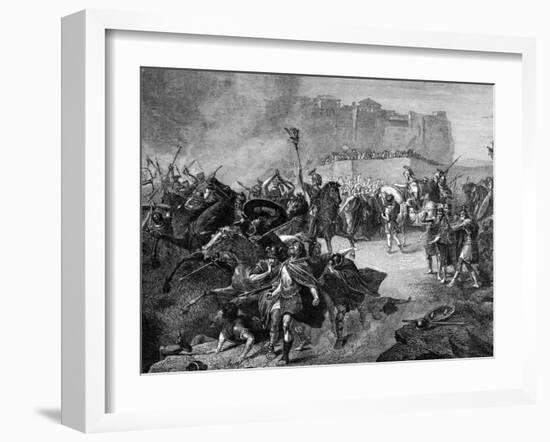 Byzantine General Belisarius Entering Rome after Defeating the Visigoths-null-Framed Photographic Print