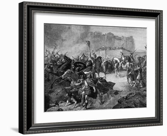 Byzantine General Belisarius Entering Rome after Defeating the Visigoths-null-Framed Photographic Print