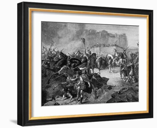 Byzantine General Belisarius Entering Rome after Defeating the Visigoths-null-Framed Photographic Print