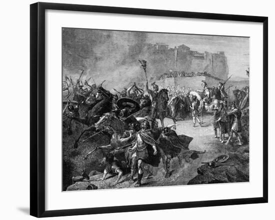 Byzantine General Belisarius Entering Rome after Defeating the Visigoths-null-Framed Photographic Print