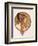 Byzantine Head of a Brunette; Tete Byzantine D'Une Brunette, C.1897 (Lithograph in Colours)-Alphonse Mucha-Framed Giclee Print